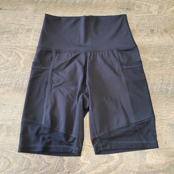 AERIE | Hi-Rise Mesh Bike Shorts w/ Pockets | Sz. S - Picture 3 of 6